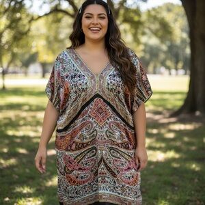 American Rag Colorful Paisley dress size 2x